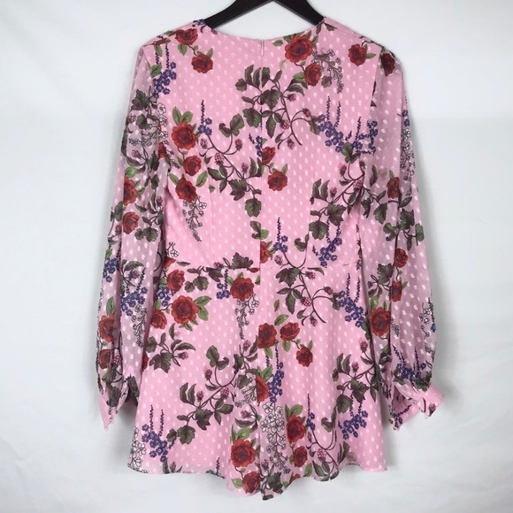 KEEPSAKE Need You Now Playsuit Romper Pink Floral - Picture 6 of 7